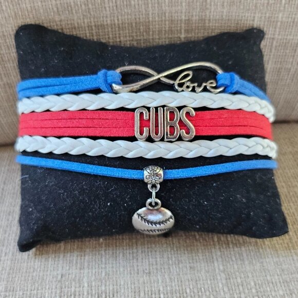 DOLON Infinity Love Cubs Baseball Bracelet Handmade Sports Cheering Charm Team - Picture 10 of 10
